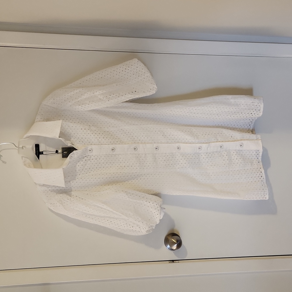 Dynamite White Long Sleeve Dress